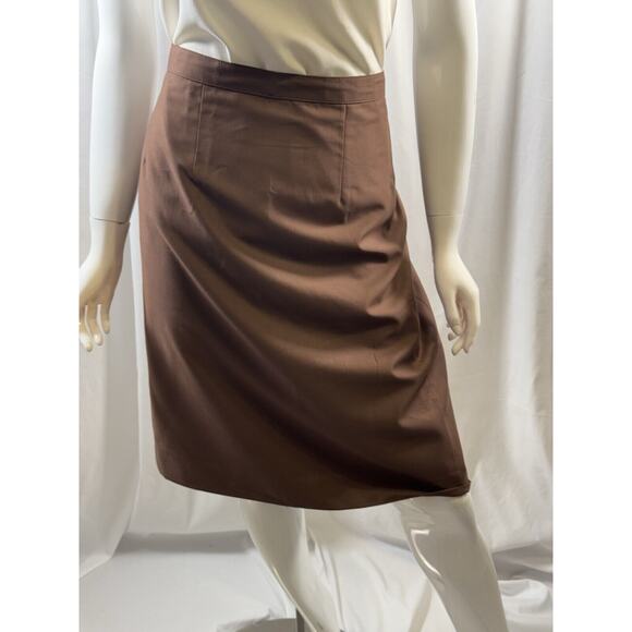 Classic Handmade Pencil Skirt, Charcoal Brown, Sz: 10, 64-63 - Picture 5 of 16